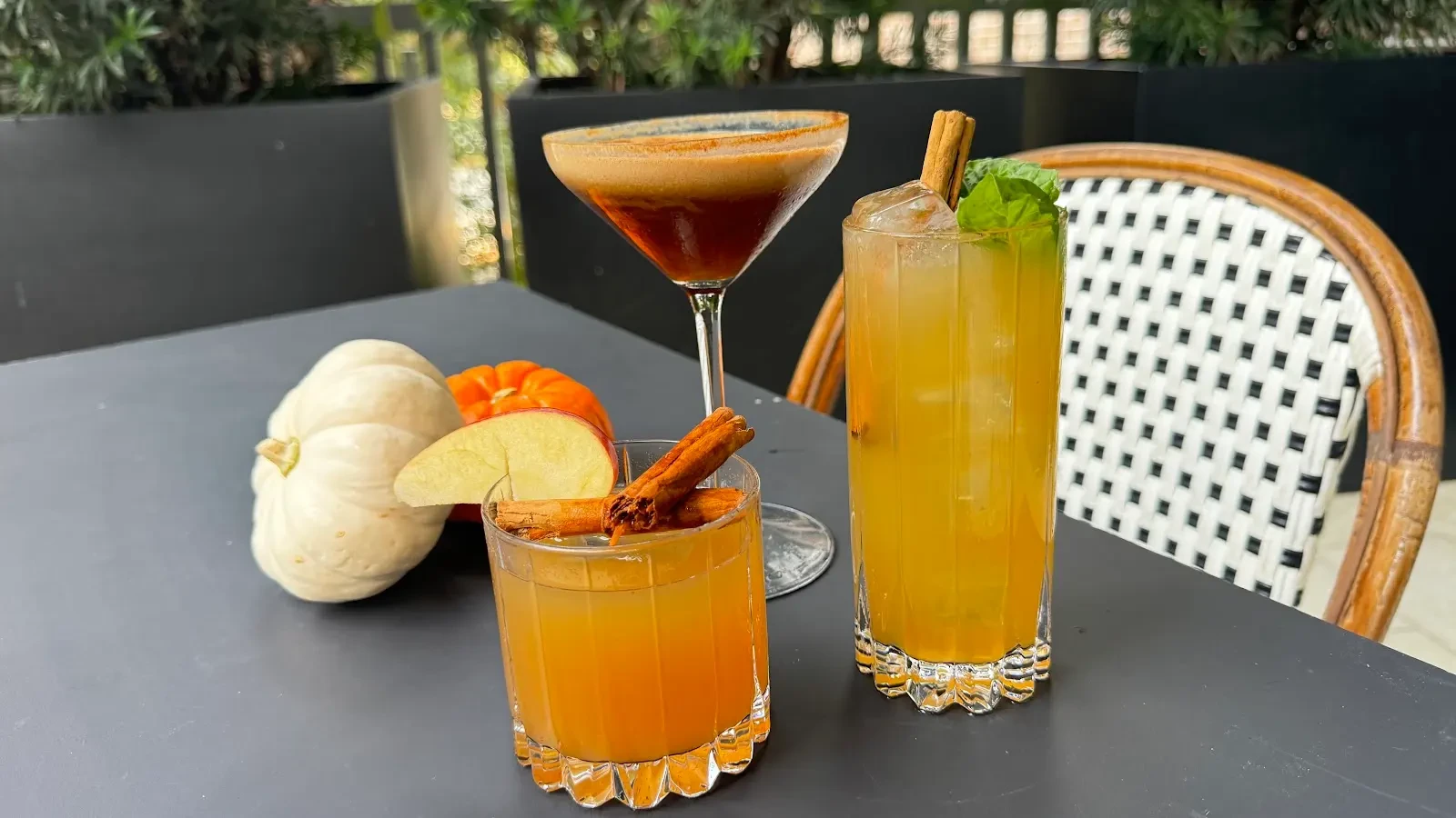 Fall cocktail trio at Novotel Miami Brickell