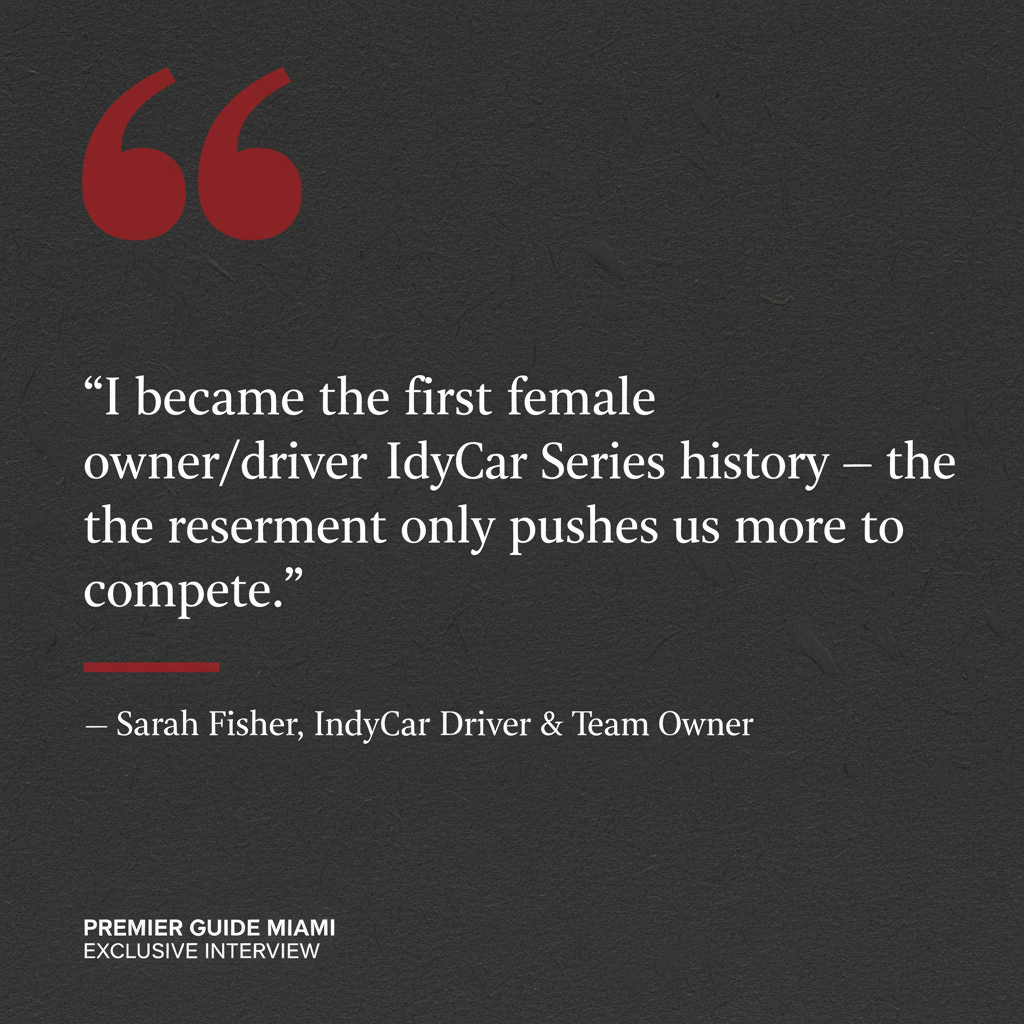 Sarah Fisher: Trailblazer, Team Owner, and the Pink Car Fighting Breast Cancer