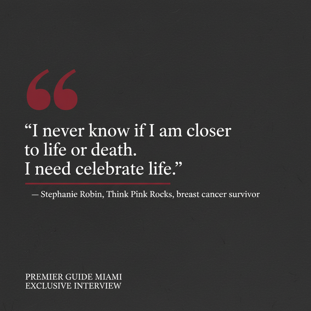 Stephanie Robin: "I Never Know If I Am Closer to Life or Death — I Need to Celebrate Life"